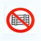 Знак безопасности "Запрещается загромождать проходы", КОМПЛЕКТ 10 штук, 200х200 мм, пленка, P12, Р12 610987 - фото 307987