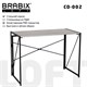 Стол на металлокаркасе BRABIX LOFT CD-002, 1000х500х750 мм, складной, цвет дуб антик, 641213 641213 - фото 308736