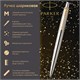 Ручка шариковая PARKER "Jotter Core Stainless Steel GT", корпус серебро, позолота, синяя, 1953182 142376 - фото 325067