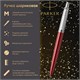 Ручка шариковая PARKER "Jotter Core Kensington Red CT", корпус красный, детали хром, синяя, 1953187 142379 - фото 325068
