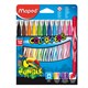 Фломастеры MAPED (Франция) "Color'Peps Jungle", 12 цветов, смываемые, вентилируемый колпачок, 845420 150760 - фото 325784