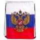 Сумка-мешок на завязках "Триколор РФ", с гербом РФ, 32х42 см, BRAUBERG/STAFF, 228328, RU37 228328 - фото 328421
