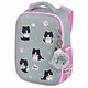 Ранец BRAUBERG LIGHT, 1 отделение, с брелоком, "Cat patches", плюшевые нашивки, 36х26х13 см, 272030 272030 - фото 330358