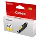 Картридж струйный CANON (CLI-451Y) Pixma iP7240 и другие, желтый, оригинальный, 6526B001 361135 - фото 331774