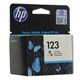 Картридж струйный HP (F6V16AE) Deskjet 2130, №123, цветной, оригинальный, ресурс 100 стр. 362196