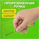 Шило с ушком, общая длина 145 мм, d=3 мм, прорезиненная ручка, STAFF, 238114 238114