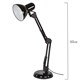 Настольная лампа / светильник SONNEN TL-007, подставка + струбцина, 40 Вт, Е27, черный, высота 60 см, 235540 235540