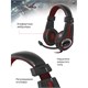 Наушники с микрофоном (гарнитура) DEFENDER Warhead G-185, проводные, 2 м, стерео, чёрно-красные, 64106 512025
