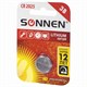 Батарейка литиевая SONNEN Lithium CR2025 "таблетка, дисковая, кнопочная" 1 шт., блистер, 451973 451973