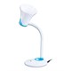 Настольная лампа / светильник SONNEN OU-607, на подставке, цоколь Е27, белый/синий, 236681 236681