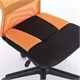 Кресло компактное BRABIX "Smart MG-313", без подлокотников, комбинированное, черное/оранжевое, 531844 531844