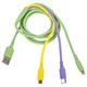 Кабель для зарядки 3 в 1 USB 2.0-Micro USB/Type-C/Lightning, 1 м, SONNEN, медь, 513562 513562