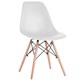 Стулья BRABIX "Eames CF-010", КОМПЛЕКТ 4 шт., пластик белый, опоры дерево/металл, 532630 532630