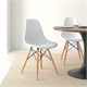 Стулья BRABIX "Eames CF-010", КОМПЛЕКТ 4 шт., пластик белый, опоры дерево/металл, 532630 532630