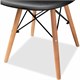 Стулья BRABIX "Eames CF-010", КОМПЛЕКТ 4 шт., пластик черный, опоры дерево/металл, 532631 532631