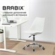 Кресло стул BRABIX "Eames MG-310 CH", хром, пластик белый, экокожа белая, 532923 532923