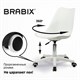 Кресло стул BRABIX "Eames MG-310 PL", пластик белый, экокожа белая, 532926 532926