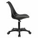 Кресло стул BRABIX "Eames MG-310 PL", пластик черный, экокожа черная, 532927 532927