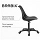 Кресло стул BRABIX "Eames MG-310 PL", пластик черный, экокожа черная, 532927 532927