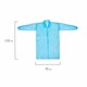 Халат одноразовый голубой на липучках КОМПЛЕКТ 10 шт., XXXL, 60-62 размер, 110 см, рукав на резинке, 30 г/м2, ОПТИТРЕЙД 631257