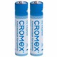 Батарейки алкалиновые "мизинчиковые" КОМПЛЕКТ 2 шт., CROMEX (КРОМЕКС) Alkaline, AAA (LR03, 24А), блистер, 457129 457129