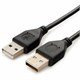 Кабель USB 2.0 AM-AM, 1,8 м, CABLEXPERT, двойной экран, медь, Pro, черный, пакет, CCP-USB2-AMAM-6 514208