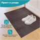 Коврик придверный 60х90 см, ВЕНГЕ пластиковый грязезащитный толщина 10 мм "ТРАВКА", PRIMILA (ПРИМИЛА), 701067 701067