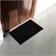 Коврик придверный 50х80 см, ЧЕРНЫЙ, влаго-грязезащитный, 430 г/м2, ребристый, ЛЮБАША СТАНДАРТ, 701032 701032