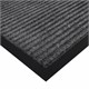 Коврик придверный 50х80 см, СЕРЫЙ, влаго-грязезащитный, 430 г/м2, ребристый, ЛЮБАША СТАНДАРТ, 701033 701033