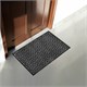 Коврик придверный 60х90 см, СЕРЫЙ, грязезащитный, 430 г/м2, фактурный рисунок АЛМАЗ, ЛЮБАША, 701055 701055