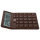 Калькулятор настольный BRAUBERG CH-12-BR (153х103 мм),12 разрядов, двойное питание, коричневый, 272961 272961