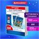 Фотобумага глянцевая, А4, 200 г/м2, односторонняя, 100 листов, ПАКЕТ, BRAUBERG ORIGINAL, 364419 364419