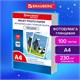 Фотобумага глянцевая, А4, 230 г/м2, односторонняя, 100 листов, ПАКЕТ, BRAUBERG ORIGINAL 364421 364421