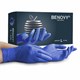 Перчатки нитриловые смотровые 50 пар (100 штук), размер 8-9, L (большой), сиреневые, BENOVY MultiColor 631613