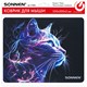Коврик для мыши SONNEN "NEON CAT" резина + ткань, 250х200х2 мм, 513956 513956