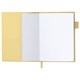 Ежедневник недатированный В6 130х185 мм BRAUBERG "Glam", под кожу, 160 л., желтый, 116222 116222