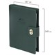Ежедневник-органайзер недатированный B5 167х240 мм BRAUBERG "Nova", под кожу, 160 л., зеленый, 116202 116202