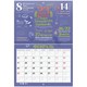 Календарь-планер настенный перекидной на 2026 г., BRAUBERG, 12 листов, 29,5х21,3 см, "Праздники", 116949 116949