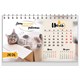 Календарь-домик настольный на гребне, 2026 г., BRAUBERG, 160х110 мм, 6 листов, "Котики", 117296 117296