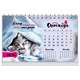 Календарь-домик настольный на гребне, 2026 г., BRAUBERG, 160х110 мм, 6 листов, "Котики", 117296 117296