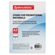 Подставка настольная для рекламных материалов МАЛОГО ФОРМАТА (150х210 мм), А5, односторонняя, вертикальная, BRAUBERG, 290416 290416