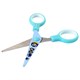 Ножницы 130 мм с цветной печатью "Пингвины", голубые, закругленные, BRAUBERG KIDS, 232271 232271