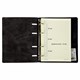 Тетрадь на кольцах А5 (180х220 мм), 120 листов, под кожу, клетка, BRAUBERG "Main", черный, 402004 402004