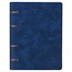Тетрадь на кольцах А5 (180х220 мм), 120 листов, под кожу, клетка, BRAUBERG "Main", синий, 402005 402005