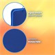 Папка на молнии пластиковая с ручками BRAUBERG, А4, 350х270х45 мм, фактура бисер, синяя, 225163 225163