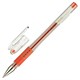 Ручка гелевая с грипом PILOT "G-1 Grip", КРАСНАЯ, корпус прозрачный, узел 0,5 мм, линия письма 0,3 мм, BLGP-G1-5 141844