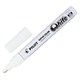 Маркер-краска лаковый (paint marker) PILOT, 2 мм, БЕЛЫЙ, круглый наконечник, алюминиевый корпус, SC-W-M 150831