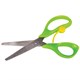 Ножницы ПИФАГОР, 130 мм, с усилителем, линейкой, зеленые, в картонной упаковке с европодвесом, 236857 236857