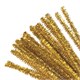 Проволока синельная для творчества "Блестящая", золотая, 30 шт., 0,6х30 см, ОСТРОВ СОКРОВИЩ, 661541 661541