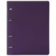 Тетрадь на кольцах А5 (180х220 мм), 120 листов, под кожу, клетка, BRAUBERG "Joy", фиолетовый/светло-фиолетовый, 129989 129989